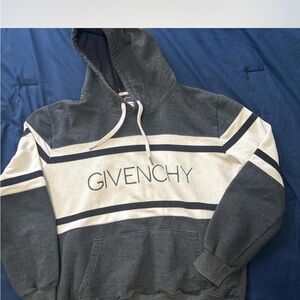 Givenchy Charcoal and Beige Hoodie